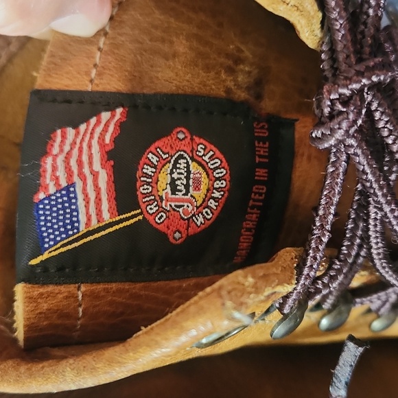 Justin Conductor leather work boots - Picture 5 of 9